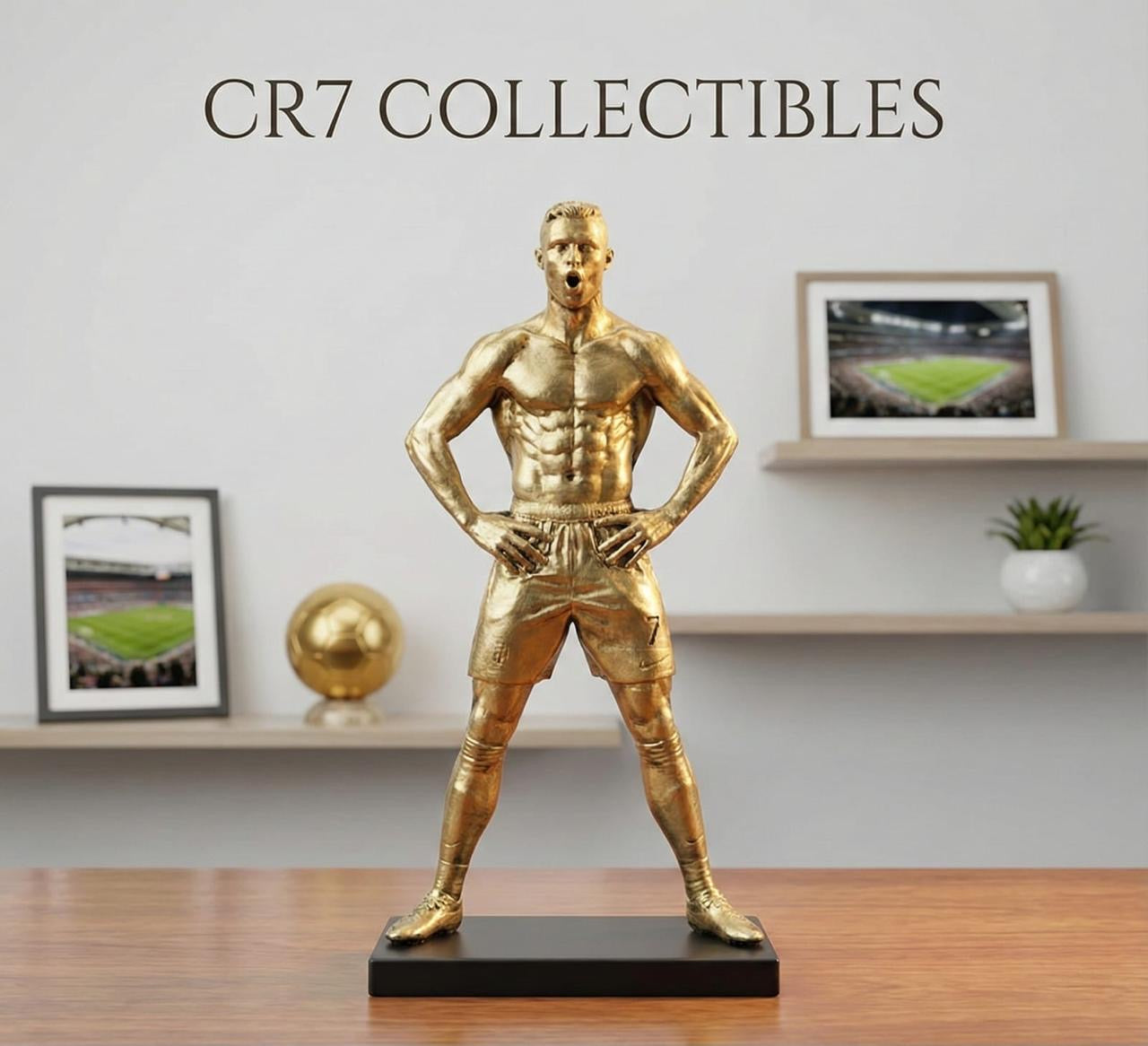CR7 Ronaldo Inspired Football Player Statue 6 Inch