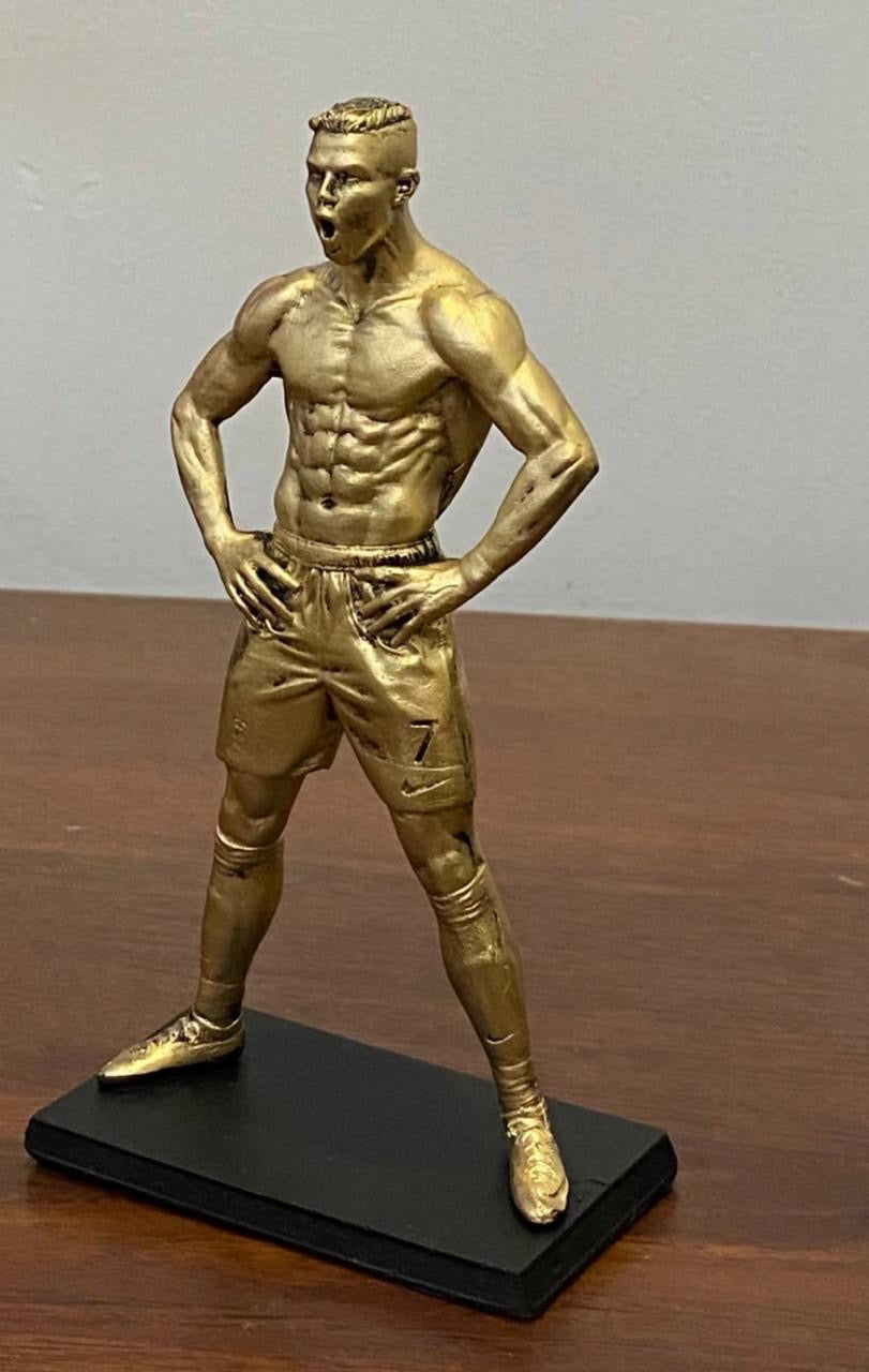 CR7 Ronaldo Inspired Football Player Statue 6 Inch