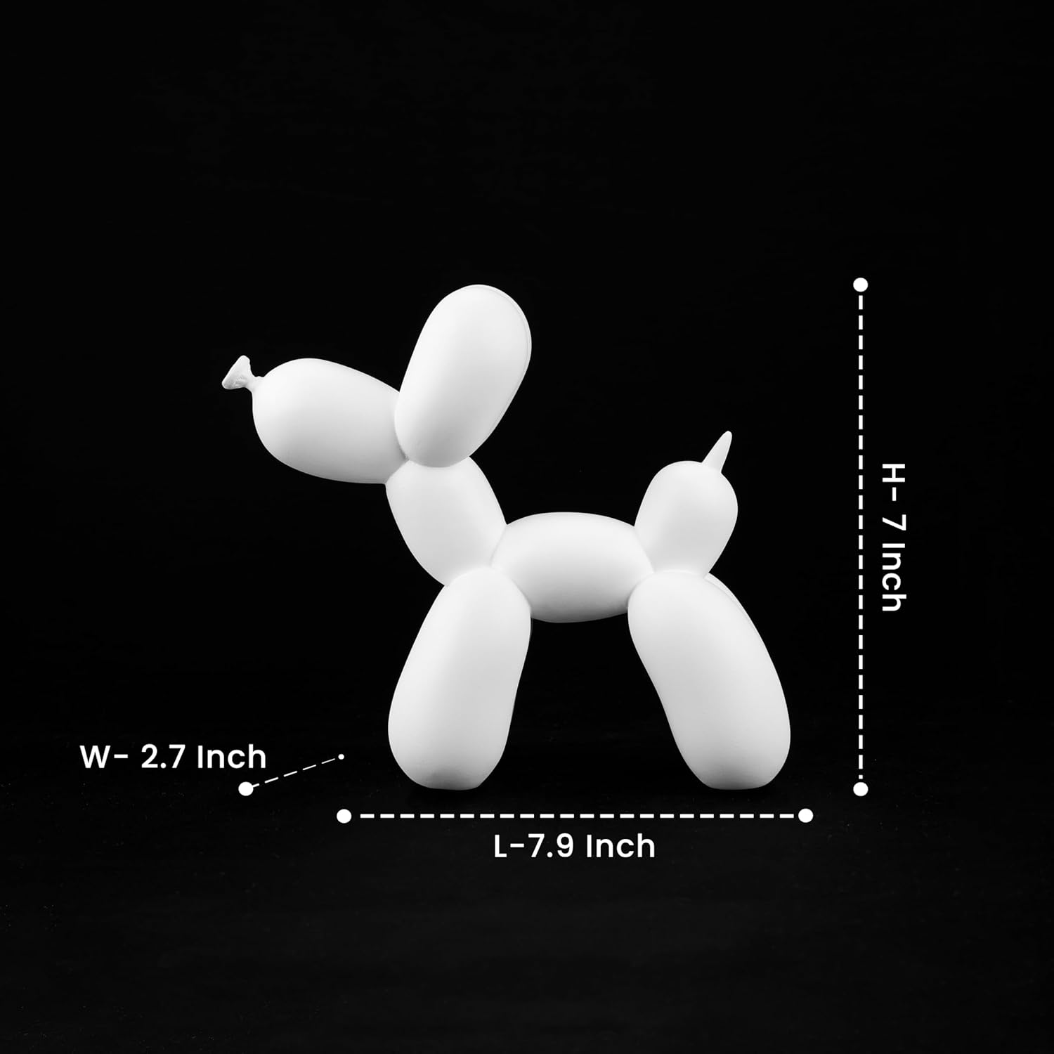 Modern Balloon Dog Statue 7 Inch