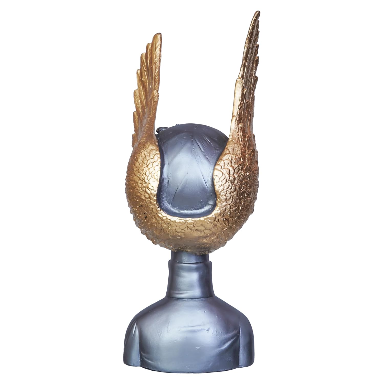 Grey Golden Resin Fairy Lady Statue
