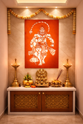 Lord Hanuman JI 12x18 Inch Wall Light