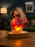 8 Inch Acrylic LED Lamp with Wooden Base | 6mm Premium Acrylic Night Light
