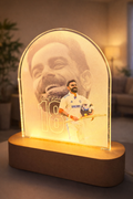 8 Inch Virat Kohli LED Acrylic Lamp | Cricket Fan Night Light