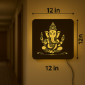 Lord Ganesha LED Wall Art | MDF Wooden Acrylic Backlit Wall Decor