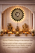 Om Mandala LED Wall Light – Acrylic Wooden Warm Glow Wall Decor