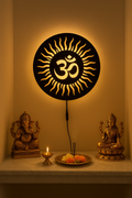 Om LED Wall Light – Acrylic Wooden Warm Glow Wall Decor