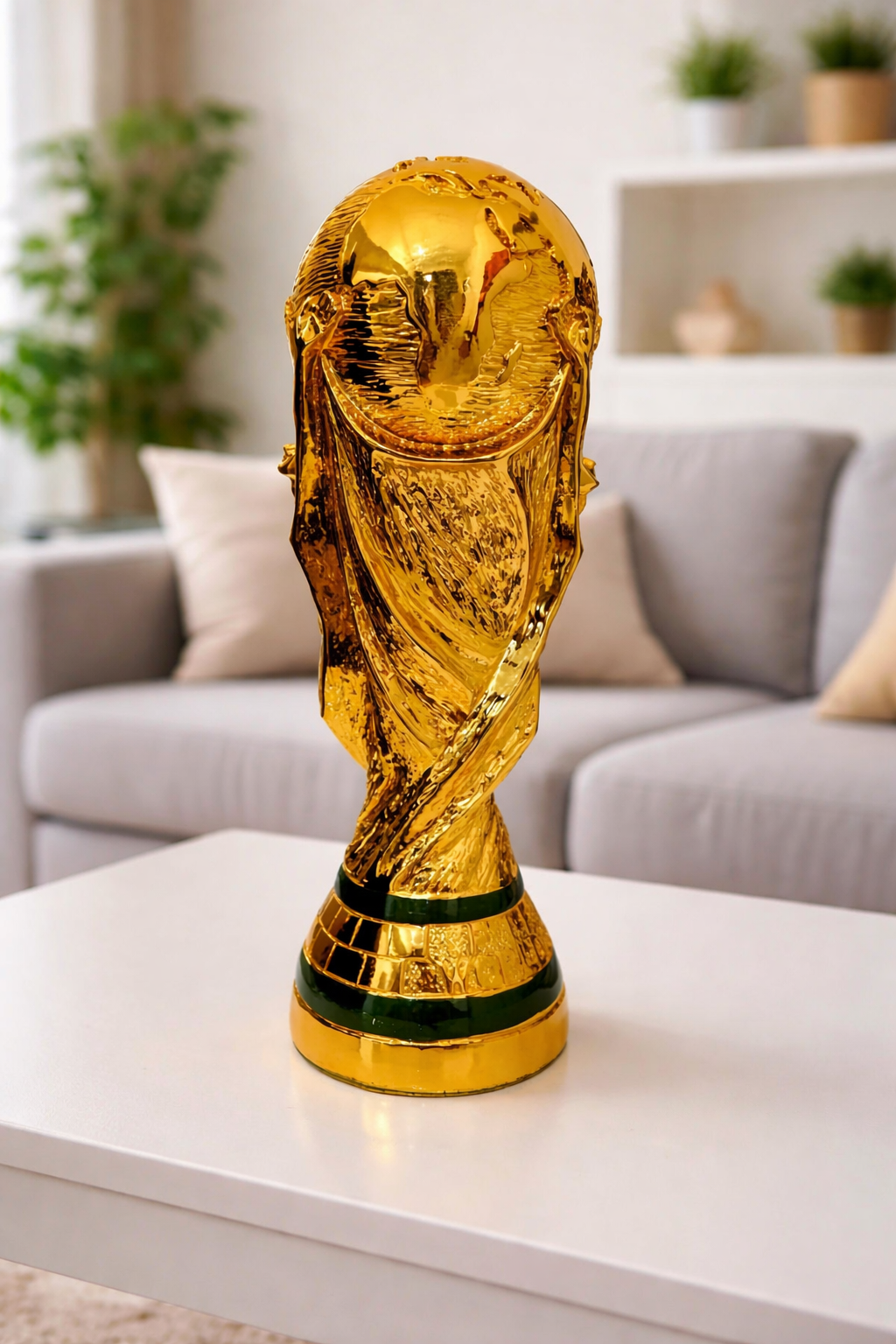 10 Inch FIFA World Cup Trophy Gold Finish Football