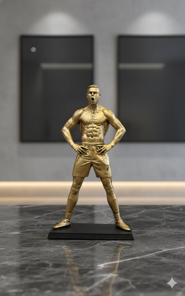 CR7 Ronaldo Inspired Football Player Statue 6 Inch