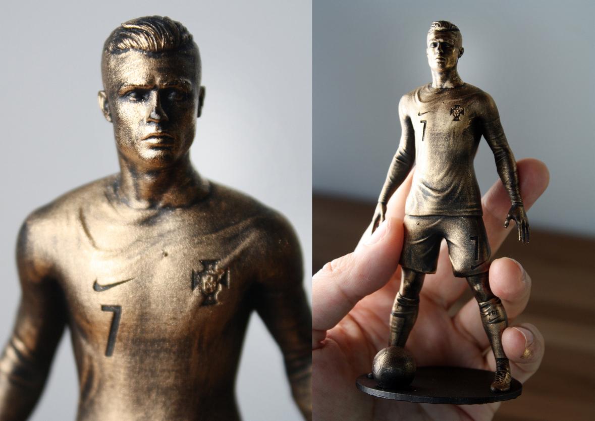 Cristiano Ronaldo Football Statue 6 Inch
