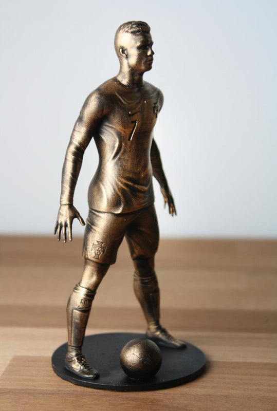 Cristiano Ronaldo Football Statue 6 Inch