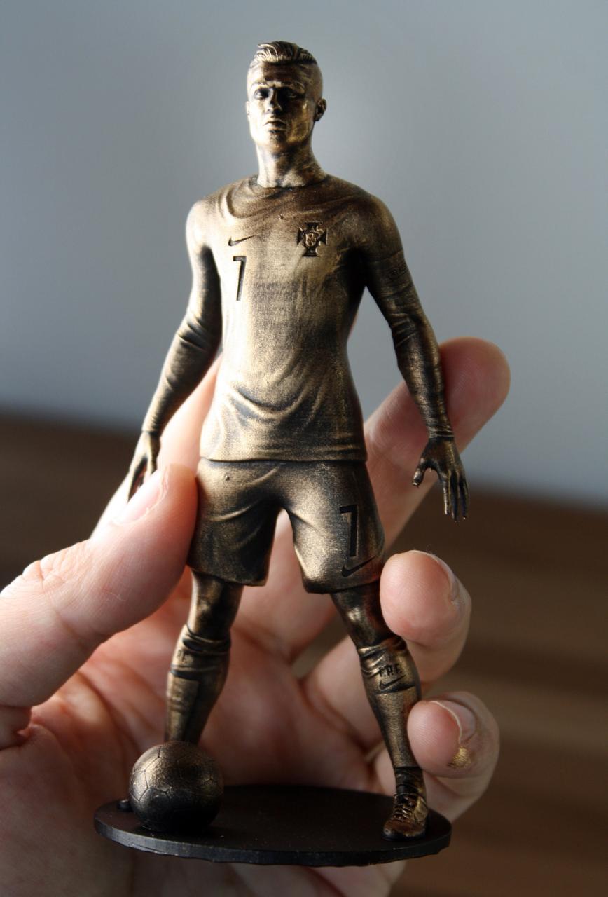 Cristiano Ronaldo Football Statue 6 Inch